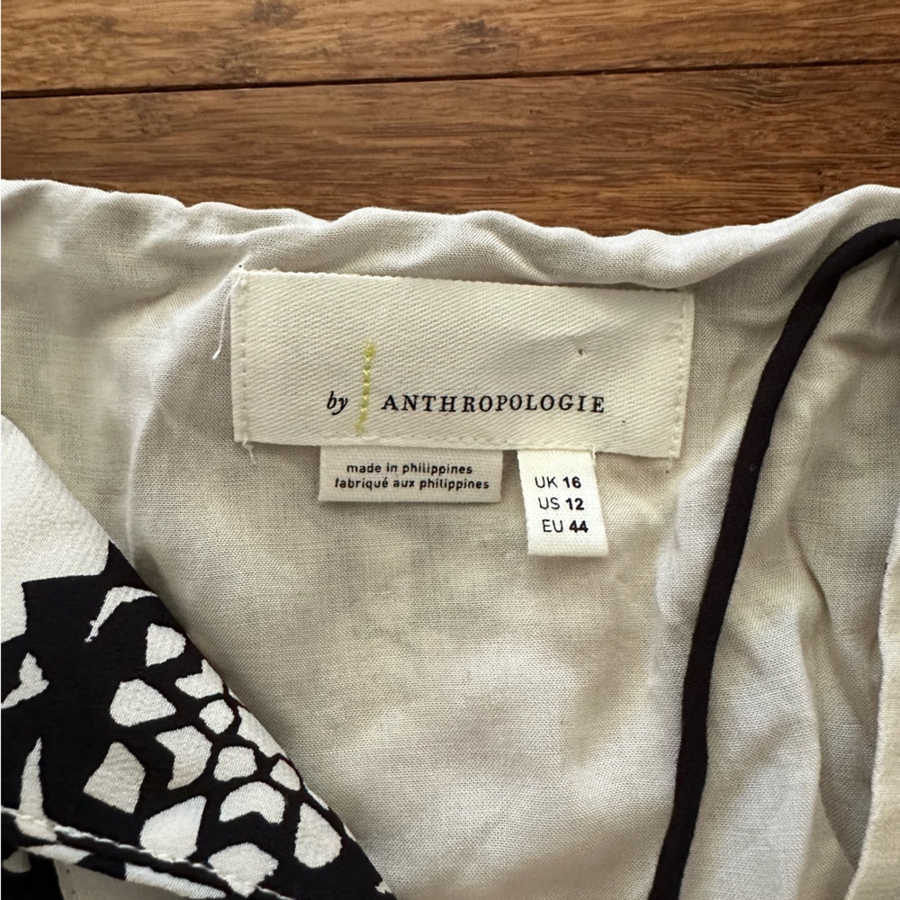Anthropologie Giuliana Silk Blouse Size 12 - Picture 4 of 9